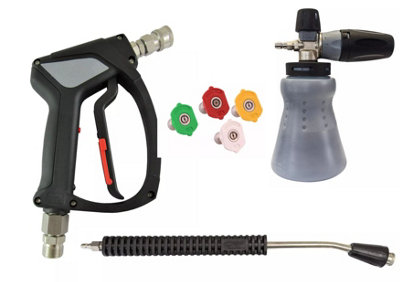 MTM HYDRO Italy  S/s Mtm Sgs35 Swivel Trigger M22M Inlet Kranzle & Pf22.3 500mm Lance Nozzles from B&Q