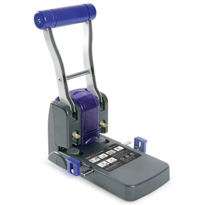 Rapesco 0247 Eco P2200 High-Capacity 2-Hole Punch100 Sheet CapacityBlack And Purple from B&Q