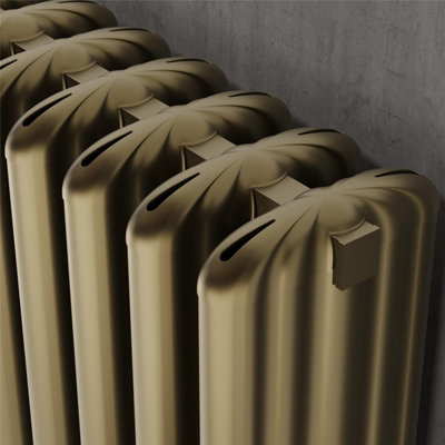 490mm (H) x 1610mm (W) - Bronze Horizontal Aluminum Radiator (Sibley ...