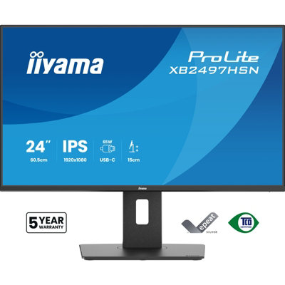 B&Q -  24" Docking MonitorXb2497Hsn-B1Full Hd Ips HdmiDisplayportUsb-CRj45