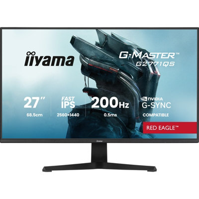 Iiyama 27" Gaming MonitorG2771Qs-B1Qhd Ips 200Hz HdmiDisplayport from B&Q