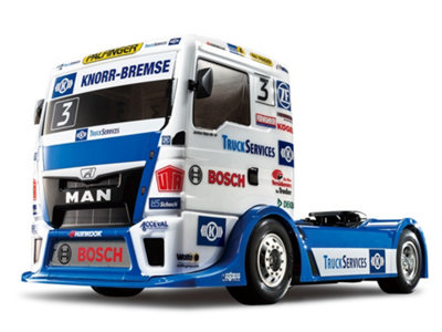 TAMIYA RC 58632 Team Hahn MAN TGS Race Truck TT-01 1:10 Truck Assembly Kit - Image 7