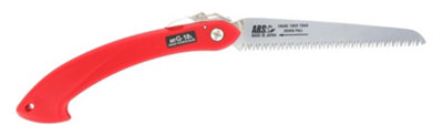 Ars G-18L Folding Pruning Saw 180mm Red from B&Q