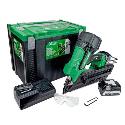 Hikoki (Hitachi) Hikoki Nr1890Dc 18V Brushless First Fix 90mm Framing Nailer Inc 2X 5.0Ah Batts from B&Q