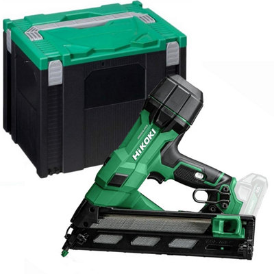 Hikoki Nt1865Daaw9Z 15Ga Brushless Angled Finishing Nailer 18V Cased Bare Unit from B&Q