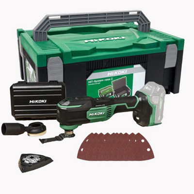 Hikoki 18V Multi Tool Starlock Max Brushless Multitool + Accessories Cv18Dmaw2Z from B&Q