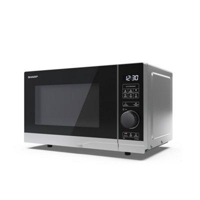 Sharp Yc-Ps204Au-S 20L 700W Microwave Oven With Defrost FunctionSilver from B&Q