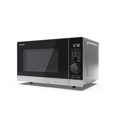 Sharp Yc-Pg204Au-S 20L 700W Microwave Oven With 900W Grill FunctionSilver from B&Q