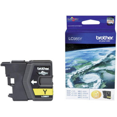 Brother Lc-985Y Inkjet CartridgeYellowSingle PackStandard YieldIncludes 1 X Inkjet CartridgeBrother Genuine Supplies from B&Q