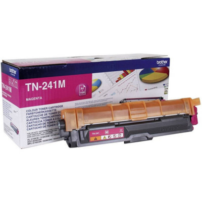 Brother Tn-241M Toner CartridgeMagentaSingle PackStandard YieldIncludes 1 X Toner CartridgeBrother Genuine Supplies from B&Q