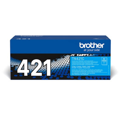 Brother Tn-421C Toner CartridgeCyanSingle PackStandard YieldIncludes 1 X Toner CartridgeBrother Genuine Supplies from B&Q