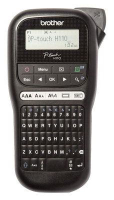 Brother Pt-H110 Label Printer P-Touch Labeller Qwerty Keyboard Handheld