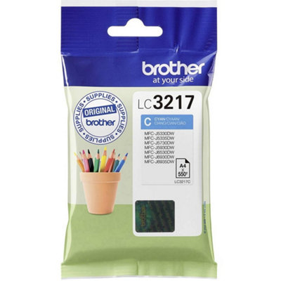 Brother Lc-3217C Inkjet CartridgeCyanSingle PackStandard YieldIncludes 1 X Inkjet CartridgeBrother Genuine Supplies from B&Q