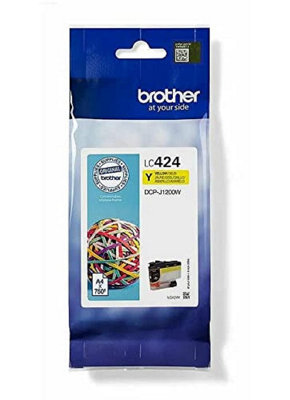 Brother Lc-424Y Inkjet CartridgeYellowSingle PackStandard YieldIncludes 1 X Inkjet CartridgeBrother Genuine Supplies from B&Q
