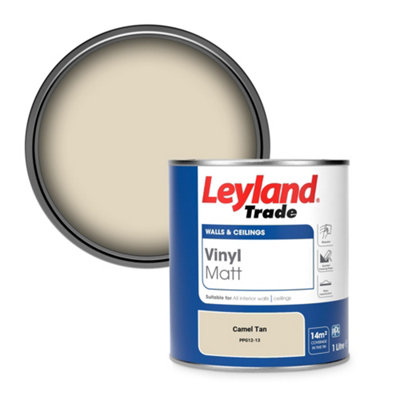 Leyland Trade Vinyl Matt Walls & Ceilings Emulsion Paint Camel Tan (Ppg12-13) 1L from B&Q