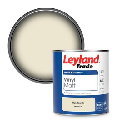 B&Q -  Vinyl Matt Walls & Ceilings Emulsion Paint Candlewick (Ppg1091-1) 1L