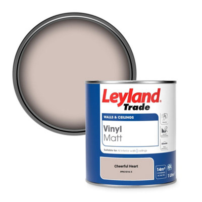 Leyland Trade Vinyl Matt Walls & Ceilings Emulsion Paint Cheerful Heart (Ppg1016-3) 1L from B&Q
