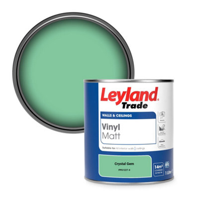 B&Q -  Vinyl Matt Walls & Ceilings Emulsion Paint Crystal Gem (Ppg1227-4) 1L