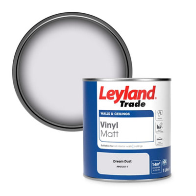 Leyland Trade Vinyl Matt Walls & Ceilings Emulsion Paint Dream Dust (Ppg1251-1) 1L from B&Q