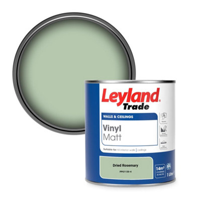 Leyland Trade Vinyl Matt Walls & Ceilings Emulsion Paint Dried Rosemary (Ppg1130-4) 1L from B&Q