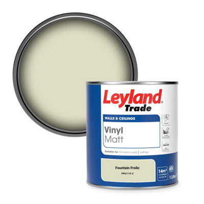 Leyland Trade Vinyl Matt Walls & Ceilings Emulsion Paint Fountain Frolic (Ppg1119-2) 1L from B&Q
