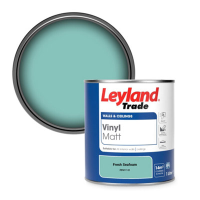 Leyland Trade Vinyl Matt Walls & Ceilings Emulsion Paint Fresh Seafoam (Ppg17-31) 1L from B&Q