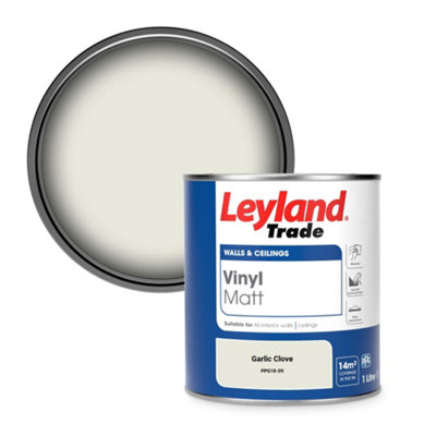 Leyland Trade Vinyl Matt Walls & Ceilings Emulsion Paint Garlic Clove (Ppg18-09) 1L from B&Q