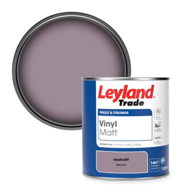 Leyland Trade Vinyl Matt Walls & Ceilings Emulsion Paint Heathcliff (Ppg18-07) 1L from B&Q