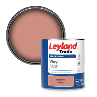 B&Q -  Vinyl Matt Walls & Ceilings Emulsion Paint Holland Tile (Ppg1064-5) 1L