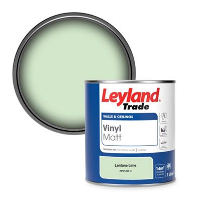 Leyland Trade Vinyl Matt Walls & Ceilings Emulsion Paint Lantana Lime (Ppg1224-4) 1L from B&Q