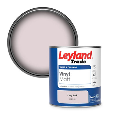 Leyland Trade Vinyl Matt Walls & Ceilings Emulsion Paint Long Soak (Ppg18-18) 1L from B&Q