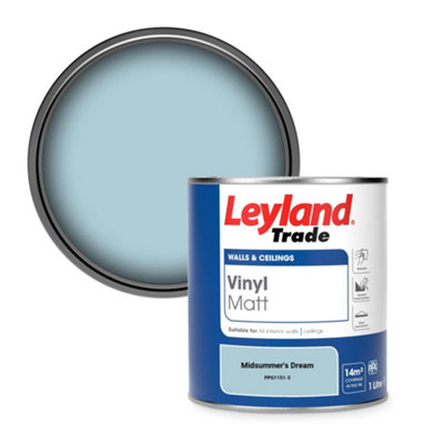 Leyland Trade Vinyl Matt Walls & Ceilings Emulsion Paint Midsummer's Dream (Ppg1151-3) 1L from B&Q