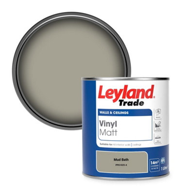 Leyland Trade Vinyl Matt Walls & Ceilings Emulsion Paint Mud Bath (Ppg1025-4) 1L from B&Q