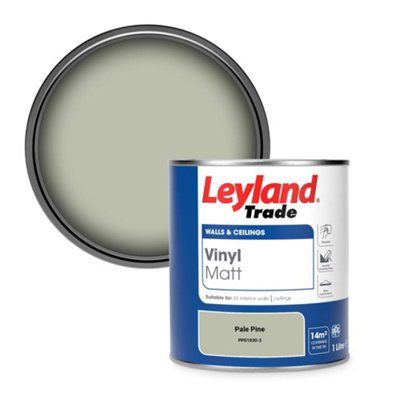 Leyland Trade Vinyl Matt Walls & Ceilings Emulsion Paint Pale Pine (Ppg1030-2) 1L from B&Q