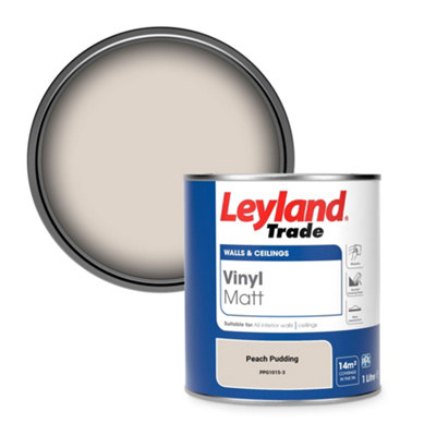 Leyland Trade Vinyl Matt Walls & Ceilings Emulsion Paint Peach Pudding (Ppg1015-3) 1L from B&Q