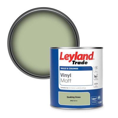 Leyland Trade Vinyl Matt Walls & Ceilings Emulsion Paint Quaking Grass (Ppg1121-4) 1L from B&Q