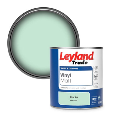 B&Q -  Vinyl Matt Walls & Ceilings Emulsion Paint River Ice (Ppg1227-2) 1L