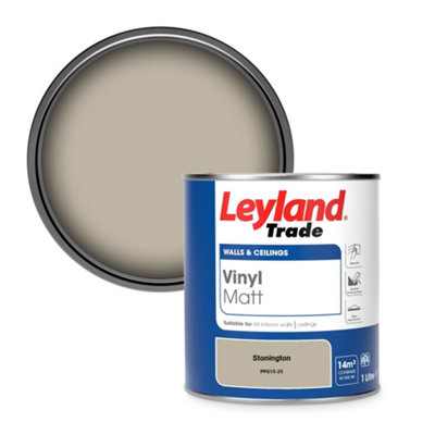 Leyland Trade Vinyl Matt Walls & Ceilings Emulsion Paint Stonington (Ppg15-25) 1L from B&Q