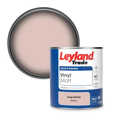 Leyland Trade Vinyl Matt Walls & Ceilings Emulsion Paint Tangy Sherbet (Ppg1058-3) 1L from B&Q