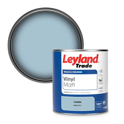 Leyland Trade Vinyl Matt Walls & Ceilings Emulsion Paint Twinkle (Ppg1154-4) 1L from B&Q