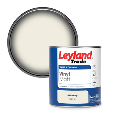 Leyland Trade Vinyl Matt Walls & Ceilings Emulsion Paint White Chip (Ppg15-06) 1L from B&Q