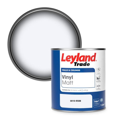 Leyland Trade Vinyl Matt Walls & Ceilings Emulsion Paint (0010-R50B) 1L from B&Q