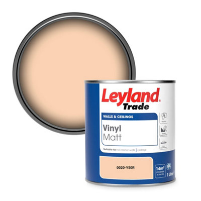 Leyland Trade Vinyl Matt Walls & Ceilings Emulsion Paint (0020-Y50R) 1L from B&Q