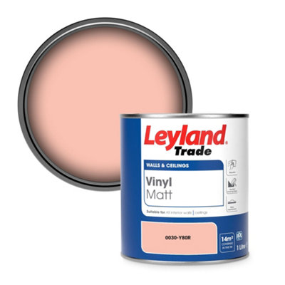Leyland Trade Vinyl Matt Walls & Ceilings Emulsion Paint (0030-Y80R) 1L from B&Q