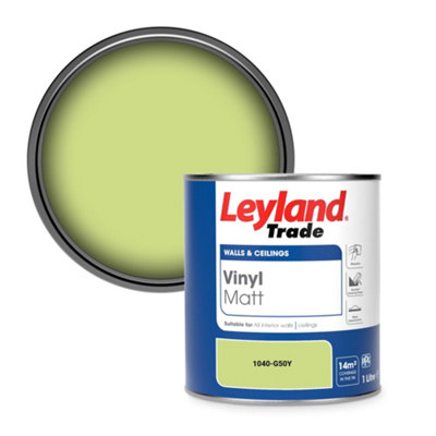 Leyland Trade Vinyl Matt Walls & Ceilings Emulsion Paint (1040-G50Y) 1L from B&Q