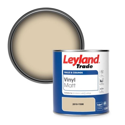 Leyland Trade Vinyl Matt Walls & Ceilings Emulsion Paint (2010-Y30R) 1L from B&Q
