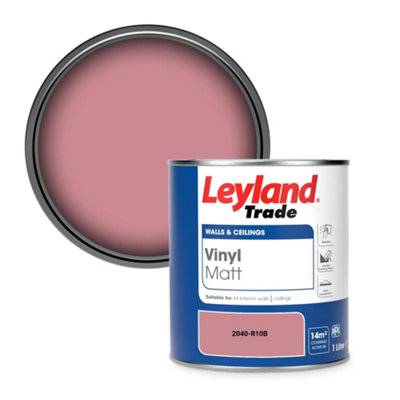 Leyland Trade Vinyl Matt Walls & Ceilings Emulsion Paint (2040-R10B) 1L from B&Q