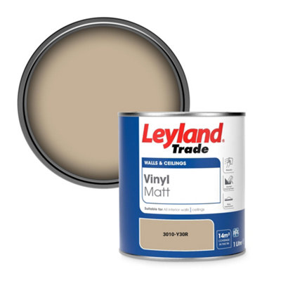 Leyland Trade Vinyl Matt Walls & Ceilings Emulsion Paint (3010-Y30R) 1L from B&Q