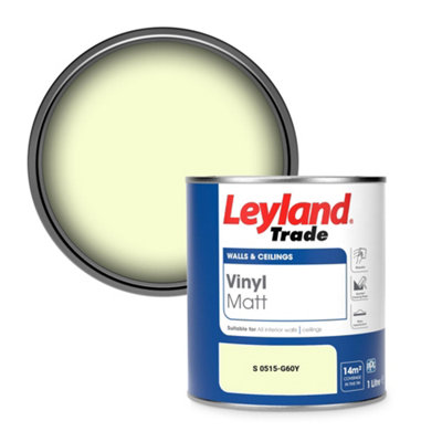 Leyland Trade Vinyl Matt Walls & Ceilings Emulsion Paint (S 0515-G60Y) 1L from B&Q