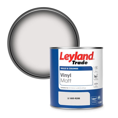 Leyland Trade Vinyl Matt Walls & Ceilings Emulsion Paint (S 1005-R20B) 1L from B&Q
